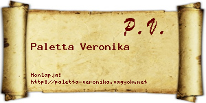 Paletta Veronika névjegykártya